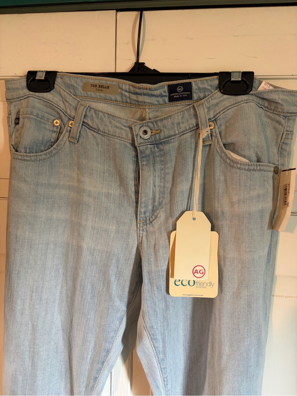 Ag Adriano Goldschmied Light Wash low ride Y2K Jeans
